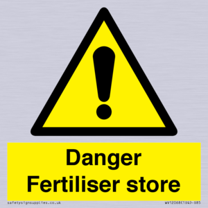 Danger Fertiliser store
